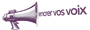 "Encrer vos voix" Logo